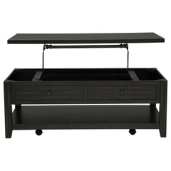 Payne 48-inch Mobile Lift Top Coffee Table Distressed Java