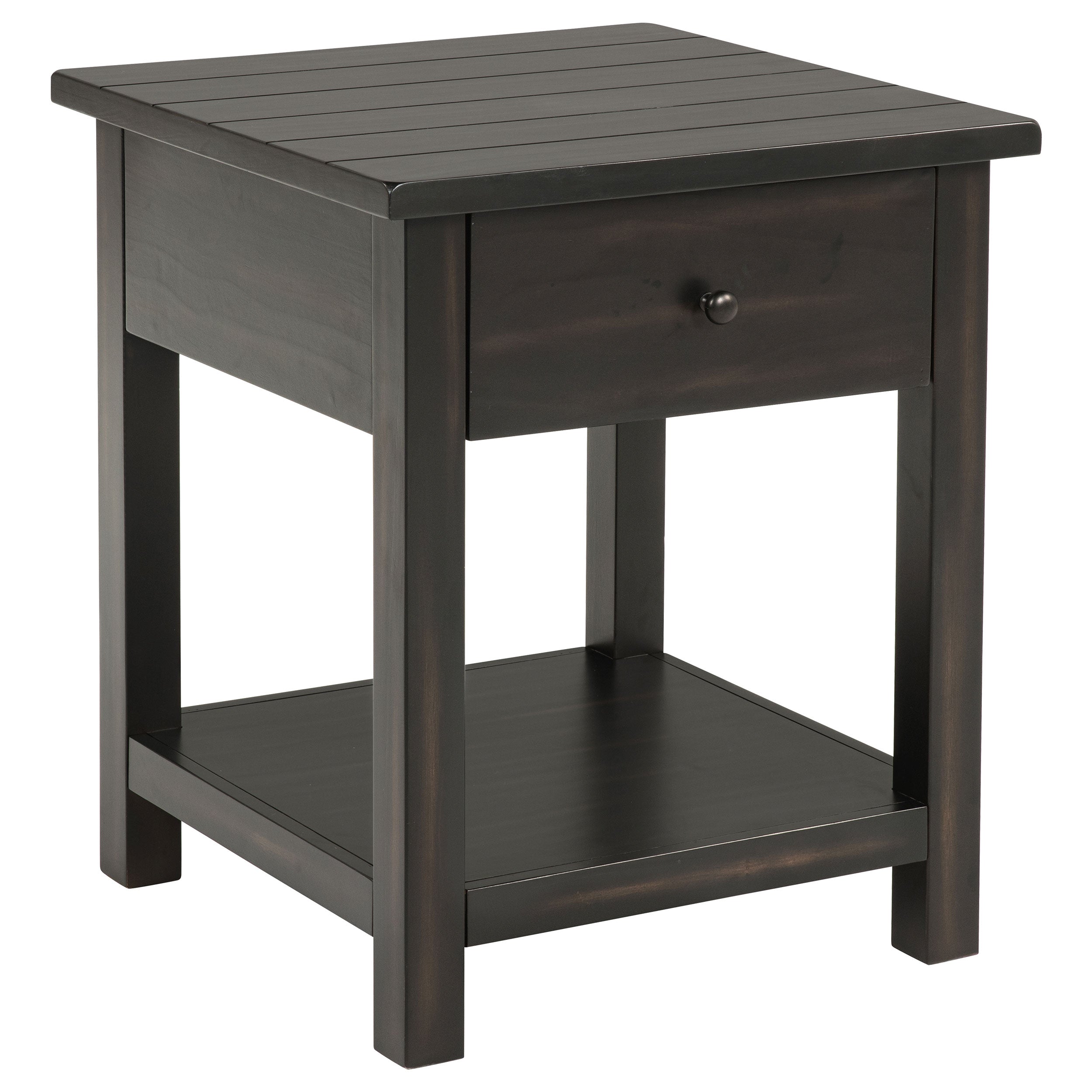 Best Furniture Outlet - Coaster - Payne 1-drawer Wood End Table with Shelf Distressed Java - 710567