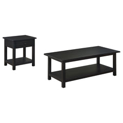 Payne 2-piece Coffee and 1-drawer End Table Set Java