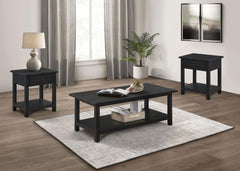 Best Furniture Outlet - Coaster - Payne 3-piece Coffee and 1-drawer End Table Set Java - 710568-S3