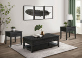 Best Furniture Outlet - Coaster - Concord 3-piece Coffee and End Table Set Distressed Java - 710578-S3