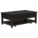 Best Furniture Outlet - Coaster - Concord 2-drawer Rectangular Coffee Table Distressed Java - 710578
