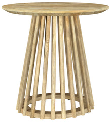 Best Furniture Outlet - Coaster - Touhy Round Solid Wood End Side Table Natural Mango - 710607