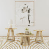 Best Furniture Outlet - Coaster - Touhy 3-piece Round Coffee and End Table Set Natural Mango - 710608-S3