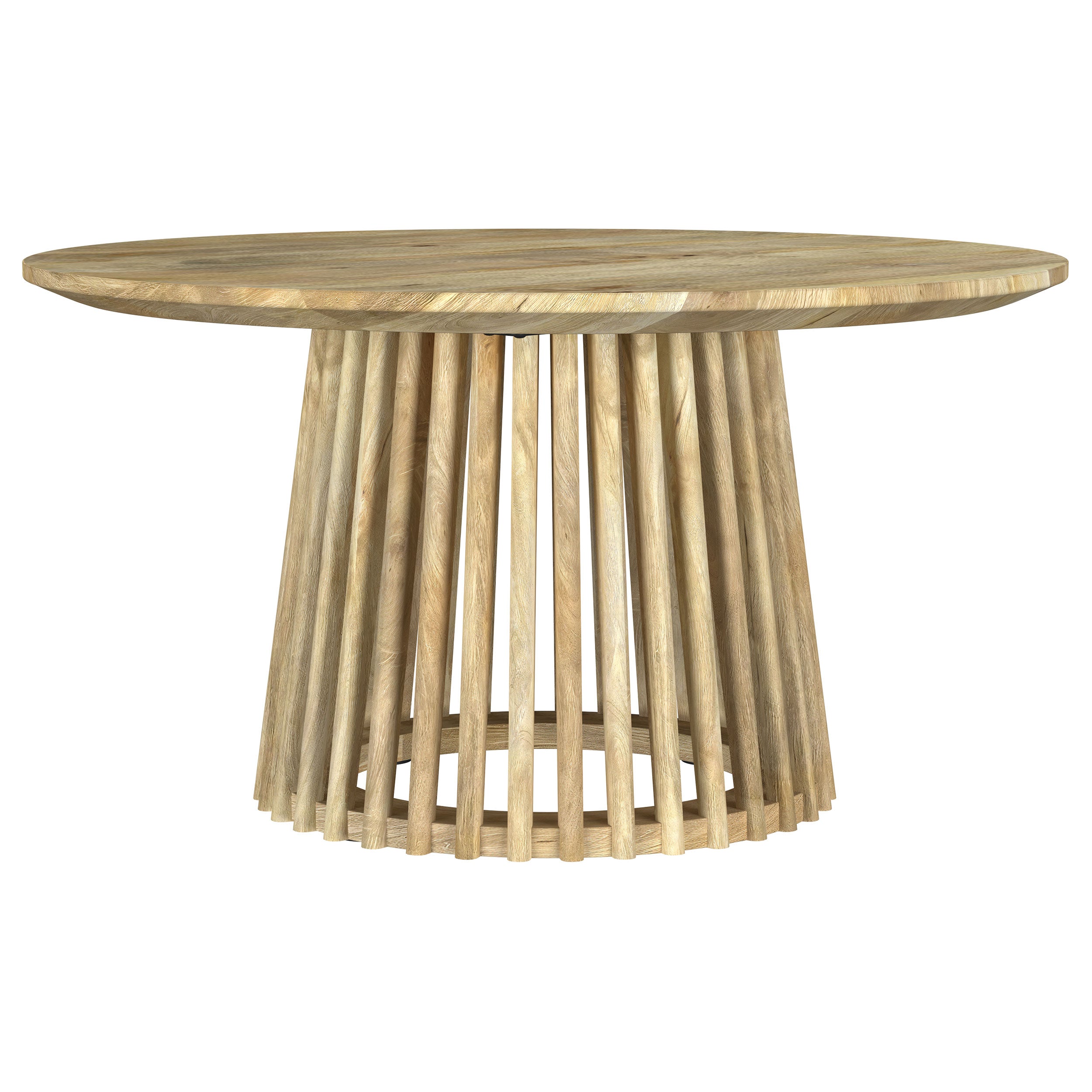 Best Furniture Outlet - Coaster - Touhy Round Solid Wood Cocktail Coffee Table Natural Mango - 710608