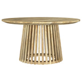 Best Furniture Outlet - Coaster - Touhy Round Solid Wood Cocktail Coffee Table Natural Mango - 710608