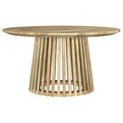 Best Furniture Outlet - Coaster - Touhy Round Solid Wood Cocktail Coffee Table Natural Mango - 710608