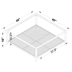 Amherst 3-piece Coffee and End Table Set Black