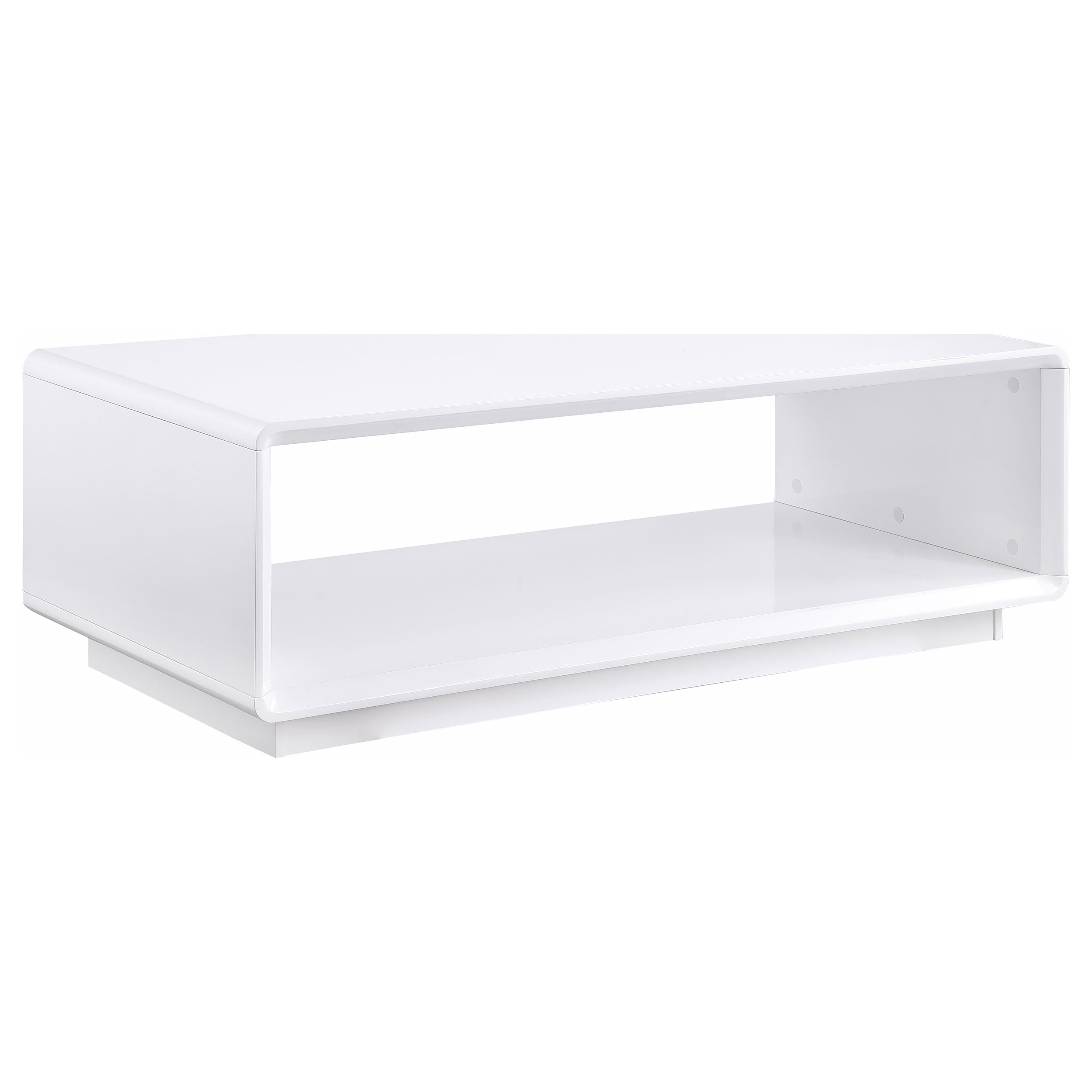 Best Furniture Outlet - Coaster - Paseo Rectangular Cocktail Coffee Table White High Gloss - 710768