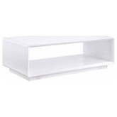 Best Furniture Outlet - Coaster - Paseo Rectangular Cocktail Coffee Table White High Gloss - 710768