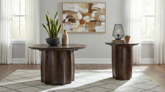 Best Furniture Outlet - Coaster - Cayenne 2-piece Solid Mango Wood Coffee Table Set Walnut - 710778-S2