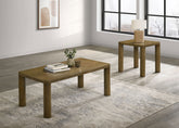 Best Furniture Outlet - Coaster - Castlewood 2-piece Cocktail Coffee Table Set Brown Oak - 710858-S2
