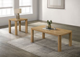 Best Furniture Outlet - Coaster - Castlewood 2-piece Cocktail Coffee Table Set Light Oak - 710868-S2