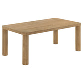 Best Furniture Outlet - Coaster - Castlewood Engineered Wood Cocktail Coffee Table Light Oak - 710868