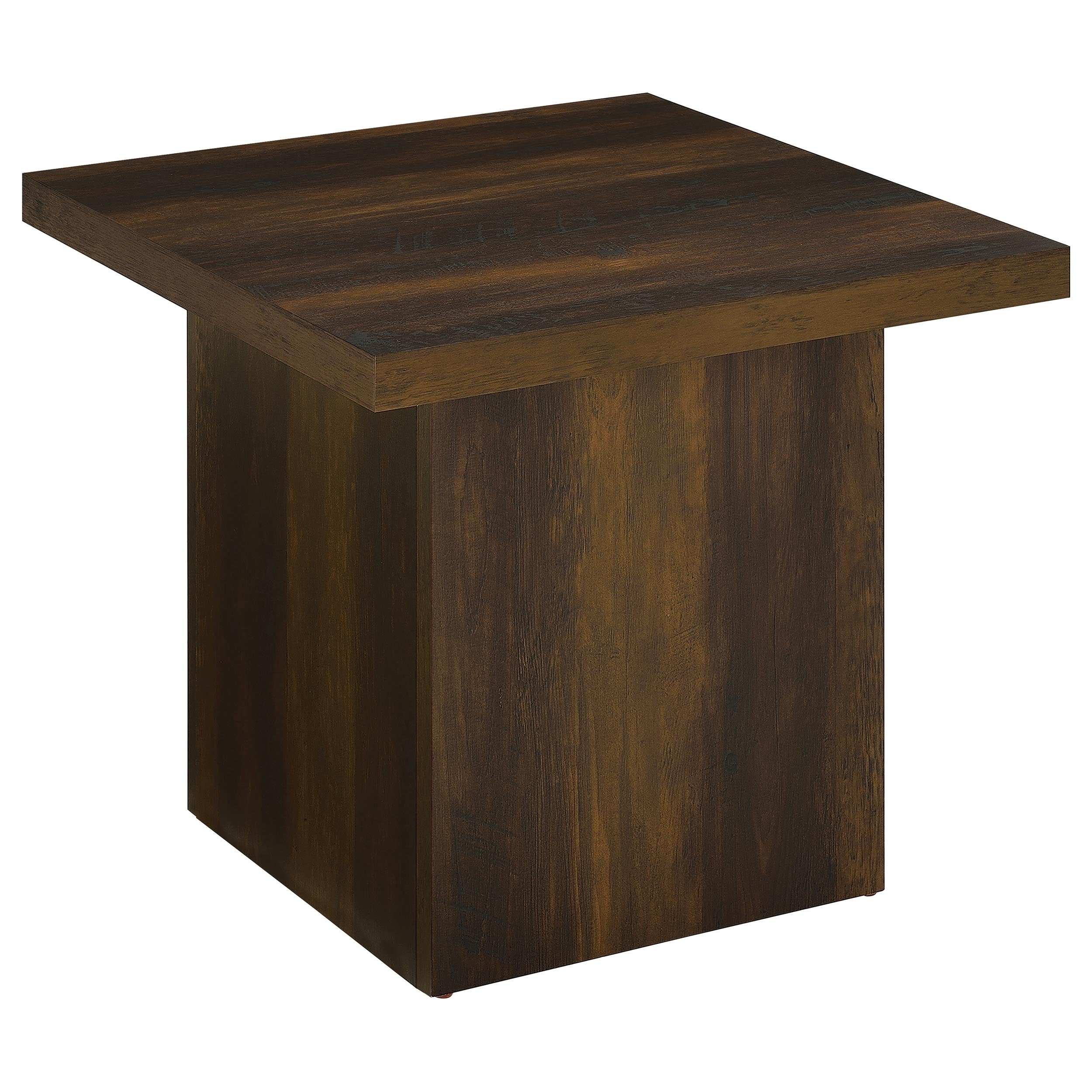 Best Furniture Outlet - Coaster - Devar Square Engineered Wood Side End Table Dark Pine - 710887