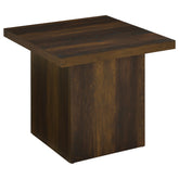 Best Furniture Outlet - Coaster - Devar Square Engineered Wood Side End Table Dark Pine - 710887