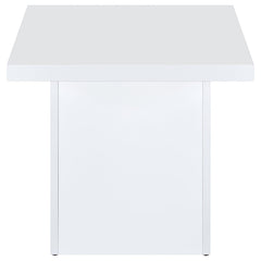Devar 3-piece Square Coffee End Table Set White High Gloss