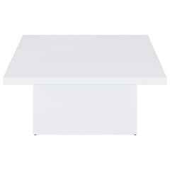 Devar 3-piece Square Coffee End Table Set White High Gloss