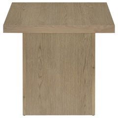 Devar Square Engineered Wood Side End Table Latte