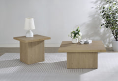 Best Furniture Outlet - Coaster - Devar 2-piece Square Cocktail Coffee End Table Set Latte - 710918-S2