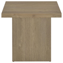 Devar 3-piece Square Cocktail Coffee End Table Set Latte