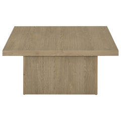 Devar Square Engineered Wood Cocktail Coffee Table Latte