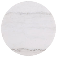 Jason 3-piece Round White Marble Coffee Table Set Greige