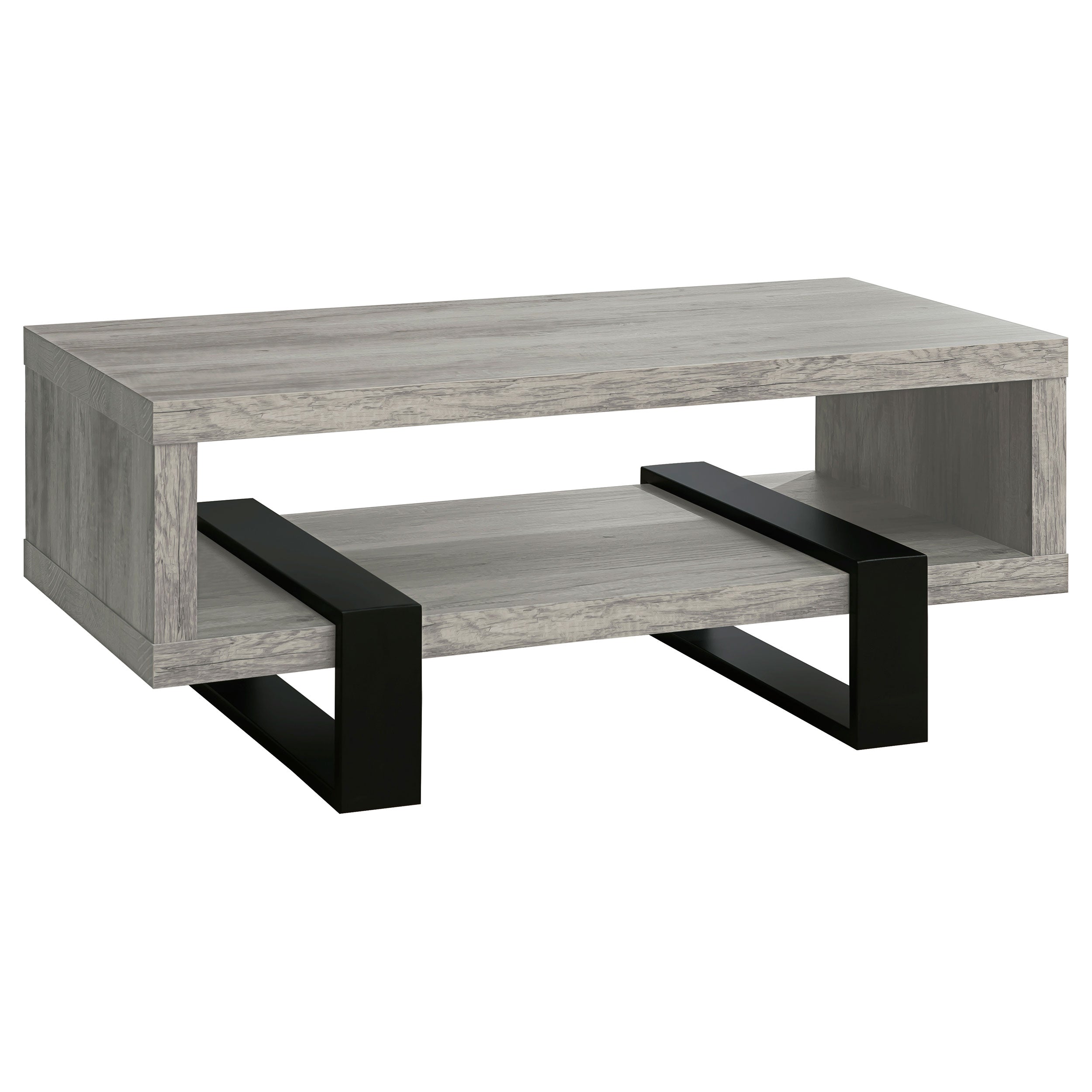 Best Furniture Outlet - Coaster - Dinard Engineered Wood Coffee Table Grey Driftwood - 720878