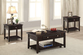 Best Furniture Outlet - Coaster - Bradford 3-piece Lift Top Coffee and End Table Set Walnut - 721038-S3