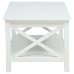 Skyview 3-piece Rectangular Lift Top Coffee Table Set White