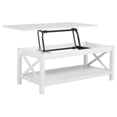 Best Furniture Outlet - Coaster - Skyview 44-inch Rectangular Lift Top Coffee Table White - 722088