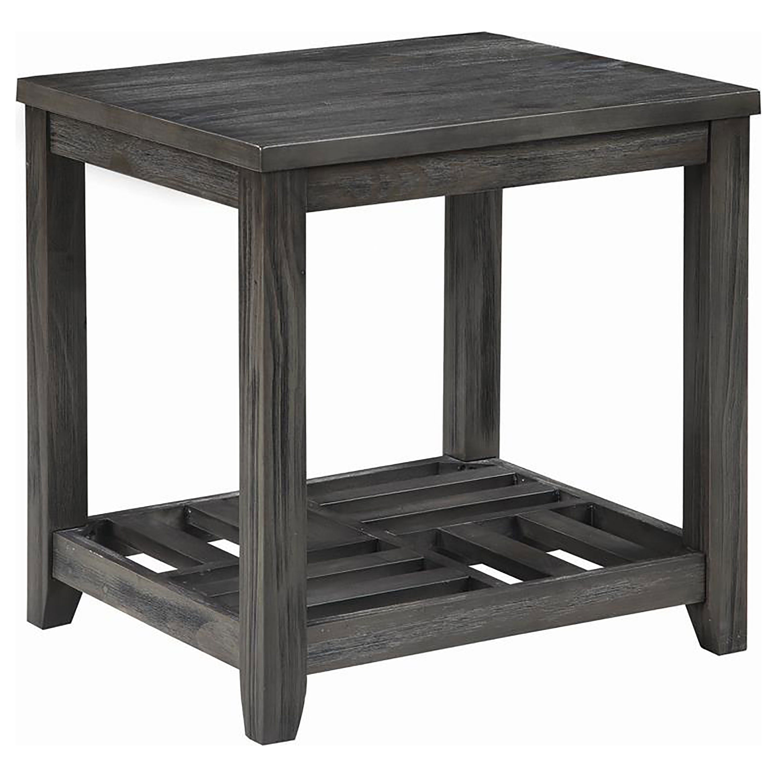 Best Furniture Outlet - Coaster - Cliffview 1-shelf Square Wood Side End Table Grey - 722287