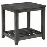 Best Furniture Outlet - Coaster - Cliffview 1-shelf Square Wood Side End Table Grey - 722287