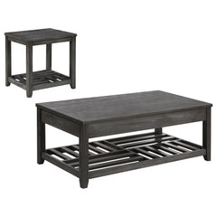 Cliffview 2-piece Lift Top Coffee and End Table Set Grey