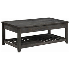 Best Furniture Outlet - Coaster - Cliffview Rectangular Wood Lift Top Coffee Table Grey - 722288