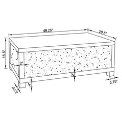 Gillian 3-piece Mirrored Coffee and End Table Set Silver