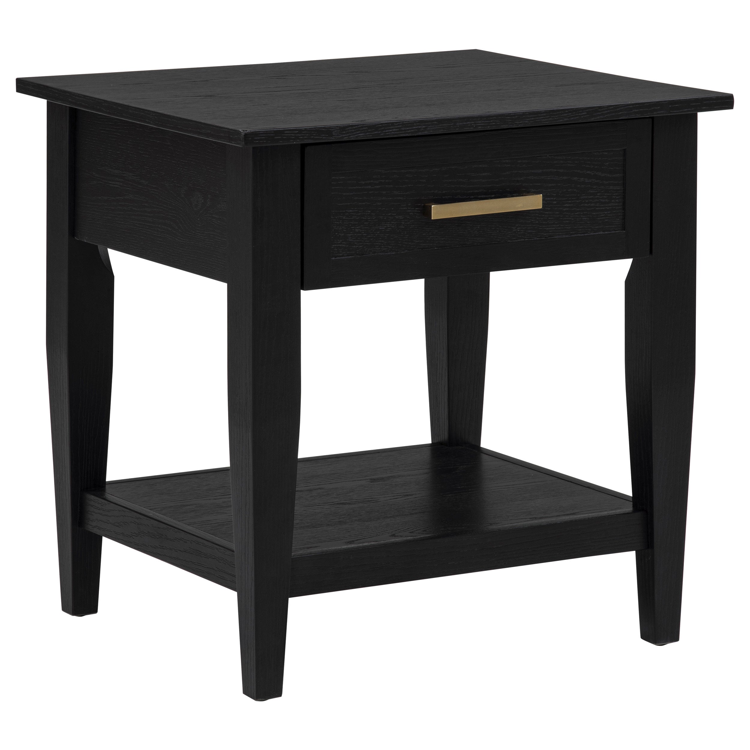 Best Furniture Outlet - Coaster - Lindenton 1-drawer Wood Occasional Side End Table Black - 722727