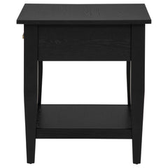 Lindenton 1-drawer Wood Occasional Side End Table Black