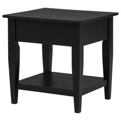 Lindenton 1-drawer Wood Occasional Side End Table Black