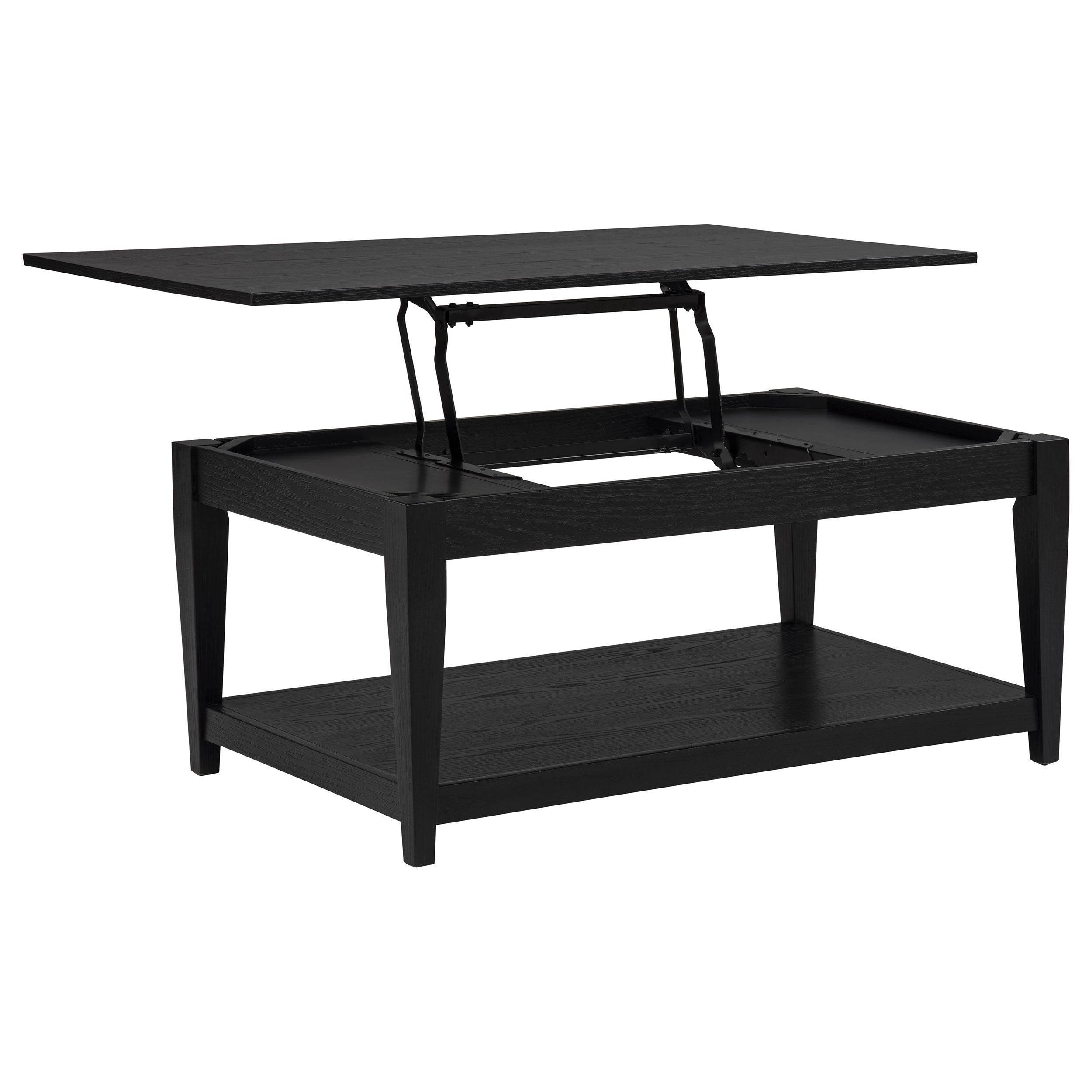 Best Furniture Outlet - Coaster - Lindenton Lift-Top Occasional Cocktail Coffee Table Black - 722728