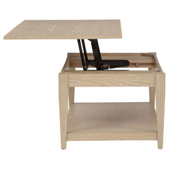 Lindenton 2-piece Wood Lift-Top Coffee and End Table Set Blonde