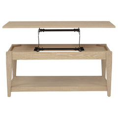 Lindenton 3-piece Wood Lift-Top Coffee and End Table Set Blonde