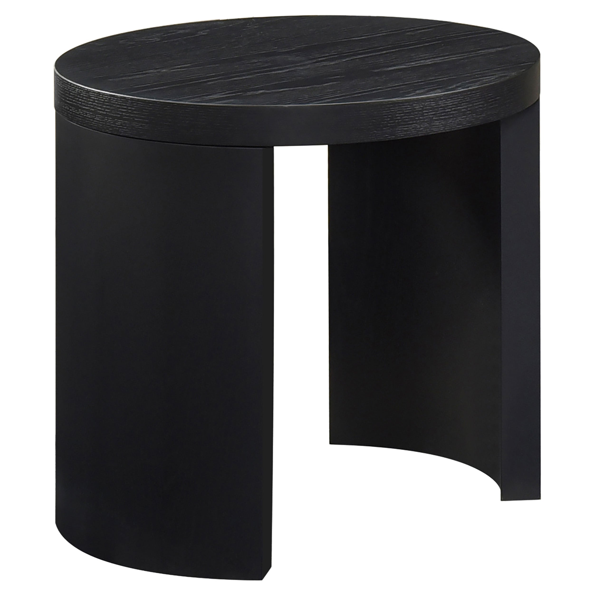 Best Furniture Outlet - Coaster - Sweeney 24-inch Round Wood Occasional Side End Table Black - 722827