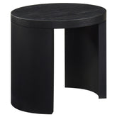 Best Furniture Outlet - Coaster - Sweeney 24-inch Round Wood Occasional Side End Table Black - 722827