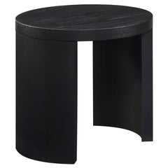 Best Furniture Outlet - Coaster - Sweeney 24-inch Round Wood Occasional Side End Table Black - 722827