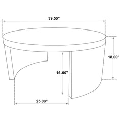 Sweeney 2-piece Coffee and End Occasional Table Set Black