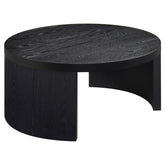 Best Furniture Outlet - Coaster - Sweeney 39-inch Round Wood Occasional Cocktail Coffee Table Black - 722828