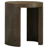 Best Furniture Outlet - Coaster - Sweeney 24-inch Round Wood Occasional Side End Table Dark Walnut - 722837