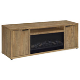 Best Furniture Outlet - Coaster - Fuller 60-inch 2-door TV Stand Fireplace Media Console Mango - 722852