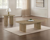 Best Furniture Outlet - Coaster - Adina 2-piece Wood Coffee Table Set Distressed Light Brown - 722858-S2